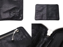 Load image into Gallery viewer, 極美品 CHROME HEARTS クロムハーツ バンクローバー 二つ折り財布 ダガージップ クロスパッチ ブラック レザー シルバー925 中古 4c073116