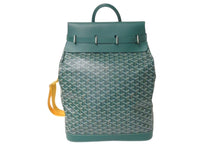 Load image into Gallery viewer, 極美品 GOYARD ゴヤール スティーマー PM ショルダーバッグ STEAM2PMLTY09CL09P グリーン PVC レザー 中古 4c073118