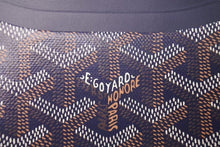 Load image into Gallery viewer, 新品未使用品 GOYARD ゴヤール サンシュルピス カードケース キャンバス レザー ネイビー 中古 4c073119