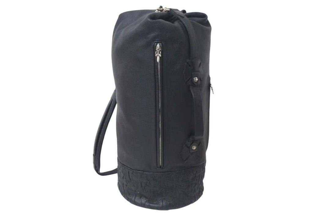 極美品 CHROME HEARTS クロムハーツ DIPOSITION 3wayバッグ ボストンバッグ ハンドバッグ クロスパッチ ブラック 中古 4c073120