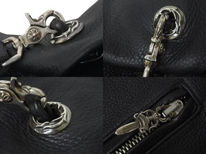 極美品 CHROME HEARTS クロムハーツ DIPOSITION 3wayバッグ ボストンバッグ ハンドバッグ クロスパッチ ブラック 中古 4c073120