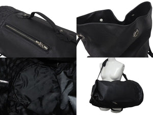 極美品 CHROME HEARTS クロムハーツ DIPOSITION 3wayバッグ ボストンバッグ ハンドバッグ クロスパッチ ブラック 中古 4c073120