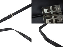 画像をギャラリービューアに読み込む, 極美品 GIVENCHY ジバンシー ショルダーバッグ ハンドバッグ 2WAY カーフレザー ブラックロゴ金具 シルバー金具 中古 4c073121 