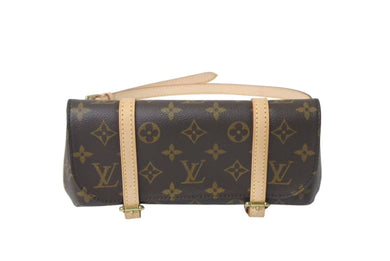 新品同様 LOUIS VUITTON ルイヴィトン ポシェット マレル ウエストバッグ M51159 モノグラム ブラウン 廃盤 中古 4c073122