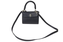 Load image into Gallery viewer, 極美品 CHROME HEARTS クロムハーツ DOC ADAMS ドッグアダムス ハンドバッグ 2WAY BSフレア ブラック レザー シルバー925 中古 4c073123
