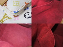 Load image into Gallery viewer, LOUIS VUITTON ルイヴィトン スピーディ30 ハンドバッグ M92643 モノグラム マルチカラー 村上隆 ホワイト 美品 中古 4c073124