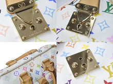 Load image into Gallery viewer, LOUIS VUITTON ルイヴィトン スピーディ30 ハンドバッグ M92643 モノグラム マルチカラー 村上隆 ホワイト 美品 中古 4c073124