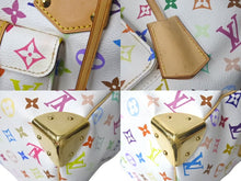 Load image into Gallery viewer, LOUIS VUITTON ルイヴィトン スピーディ30 ハンドバッグ M92643 モノグラム マルチカラー 村上隆 ホワイト 美品 中古 4c073124