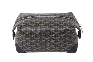 新品同様 GOYARD ゴヤール BOEING25 ボーイング25 ポーチ クラッチバッグ セカンドバッグ PVC ブラック 中古 4c073127
