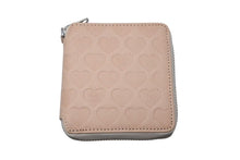 画像をギャラリービューアに読み込む, 新品未使用 HUMAN MADE ヒューマンメイド LEATHER ZIP WALLET 二つ折り財布 HM28GD054 レザー コットン ベージュ シルバー 中古 4c073131