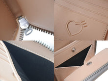 画像をギャラリービューアに読み込む, 新品未使用 HUMAN MADE ヒューマンメイド LEATHER ZIP WALLET 二つ折り財布 HM28GD054 レザー コットン ベージュ シルバー 中古 4c073131