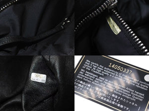 極美品 CHANEL シャネル コココクーン トートバッグ 14番台 ココマーク キルティング レザー ファー ネイビー シルバー金具 中古 4c073180