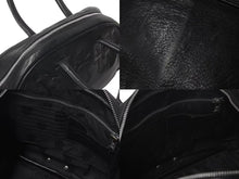 Load image into Gallery viewer, CHROME HEARTS クロムハーツ ジムバッグ ハンドバッグ スモール セメタリークロスパッチ レザー シルバー925 ブラック 美品 中古 4c073181
