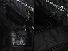 Load image into Gallery viewer, CHROME HEARTS クロムハーツ ジムバッグ ハンドバッグ スモール セメタリークロスパッチ レザー シルバー925 ブラック 美品 中古 4c073181