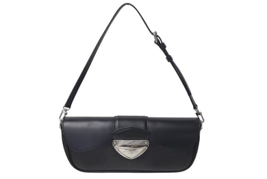 極美品 LOUIS VUITTON ルイヴィトン ポシェット モンテーニュ ワンショルダーバッグ M59292 エピ レザー ブラック シルバー 中古 4c073183