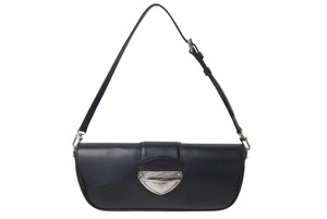 極美品 LOUIS VUITTON ルイヴィトン ポシェット モンテーニュ ワンショルダーバッグ M59292 エピ レザー ブラック シルバー 中古 4c073183