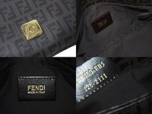 画像をギャラリービューアに読み込む, FENDI フェンディ ズッキーノ ミニマンマバケット ハンドバッグ ワンショルダーバッグ ブラウン ゴールド金具 美品 中古 4c073184 
