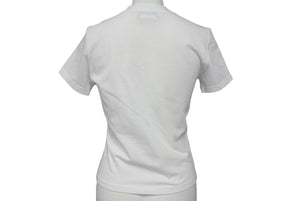 極美品 Christian Dior クリスチャンディオール 半袖Ｔシャツ 3P16155024 サイズ36 デニムロゴプリント ホワイト コットン 中古 4c073188