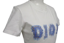 Load image into Gallery viewer, 極美品 Christian Dior クリスチャンディオール 半袖Ｔシャツ 3P16155024 サイズ36 デニムロゴプリント ホワイト コットン 中古 4c073188