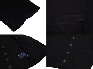 POLO RALPH LAUREN ポロ ラルフローレン カーディガン キッズ コットン ネイビー 4/4T 56/110cm 美品 中古 4c073189