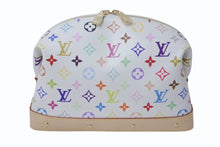 Load image into Gallery viewer, 新品未使用 LOUIS VUITTON × TM ルイヴィトン ポシェット コスメティック GM クラッチバッグ 村上隆 M13743 新作 現行 ホワイト マルチカラー PVC ヌメ革 ゴールド金具 中古 4c073192