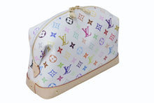 Load image into Gallery viewer, 新品未使用 LOUIS VUITTON × TM ルイヴィトン ポシェット コスメティック GM クラッチバッグ 村上隆 M13743 新作 現行 ホワイト マルチカラー PVC ヌメ革 ゴールド金具 中古 4c073192