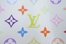 Load image into Gallery viewer, 新品未使用 LOUIS VUITTON × TM ルイヴィトン ポシェット コスメティック GM クラッチバッグ 村上隆 M13743 新作 現行 ホワイト マルチカラー PVC ヌメ革 ゴールド金具 中古 4c073192