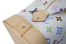 Load image into Gallery viewer, 新品未使用 LOUIS VUITTON × TM ルイヴィトン ポシェット コスメティック GM クラッチバッグ 村上隆 M13743 新作 現行 ホワイト マルチカラー PVC ヌメ革 ゴールド金具 中古 4c073192