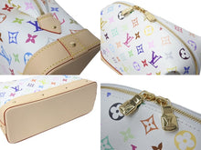 Load image into Gallery viewer, 新品未使用 LOUIS VUITTON × TM ルイヴィトン ポシェット コスメティック GM クラッチバッグ 村上隆 M13743 新作 現行 ホワイト マルチカラー PVC ヌメ革 ゴールド金具 中古 4c073192