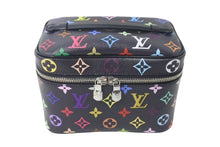 画像をギャラリービューアに読み込む, 新品未使用 LOUIS VUITTON ルイヴィトン LV × TM ニース ミニ ハンドバッグ M13747 モノグラム マルチカラー ブラック 村上隆 中古 4c073200