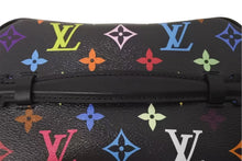 画像をギャラリービューアに読み込む, 新品未使用 LOUIS VUITTON ルイヴィトン LV × TM ニース ミニ ハンドバッグ M13747 モノグラム マルチカラー ブラック 村上隆 中古 4c073200