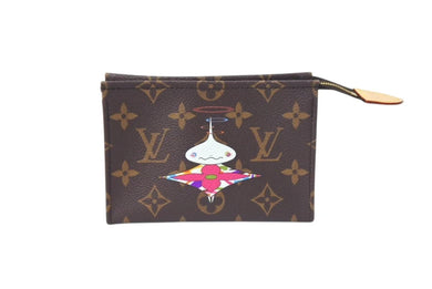 新品未使用 LOUIS VUITTON ルイヴィトン LV × TM トリオ ポッシュ トワレ ポーチ M13762 モノグラム オニオンヘッド 新作 村上隆 中古 4c073202