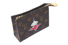 Load image into Gallery viewer, 新品未使用 LOUIS VUITTON ルイヴィトン LV × TM トリオ ポッシュ トワレ ポーチ M13762 モノグラム オニオンヘッド 新作 村上隆 中古 4c073202