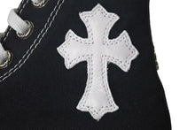 Load image into Gallery viewer, 新品未使用 CHROME HEARTS クロムハーツ コンバース キッズ サイズ21.5cm ブラック CH クロスパッチ 中古 4c073220