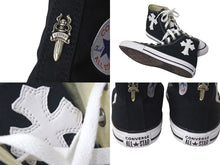 Load image into Gallery viewer, 新品未使用 CHROME HEARTS クロムハーツ コンバース キッズ サイズ21.5cm ブラック CH クロスパッチ 中古 4c073220