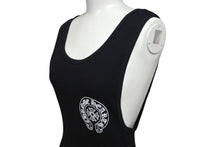 Load image into Gallery viewer, 新品未使用 CHROME HEARTS クロムハーツ タンクトップ ホースシュー ノースリーブ サイズL ブラック CH クロス コットン 中古 4c073221