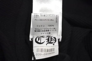 新品未使用 CHROME HEARTS クロムハーツ タンクトップ ホースシュー ノースリーブ サイズL ブラック CH クロス コットン 中古 4c073221