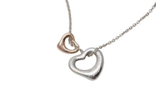 Load image into Gallery viewer, 極美品 TIFFANY&amp;Co. ティファニー エルサ ペレッティ オープン ハート ペンダント ネックレス エクストラミニ 重量約2.4g 全長約41cm 美品 中古 4c073231