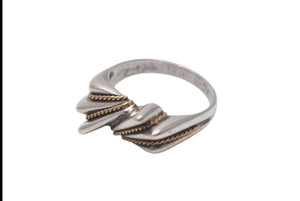 TIFFANY&Co. ティファニー ツイストリボン リング 指輪 K18 シルバー925 3g サイズ10号 美品 中古 4c073233