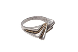 TIFFANY&Co. ティファニー ツイストリボン リング 指輪 K18 シルバー925 3g サイズ10号 美品 中古 4c073233