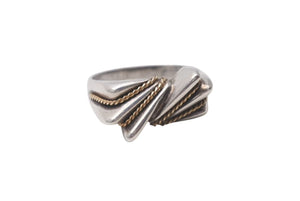 TIFFANY&Co. ティファニー ツイストリボン リング 指輪 K18 シルバー925 3g サイズ10号 美品 中古 4c073233