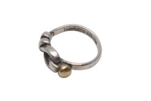 Load image into Gallery viewer, TIFFANY&amp;Co. ティファニー フックアンドアイ コンビ リング 指輪 K18 シルバー925 3g サイズ7号 美品 中古 4c073234