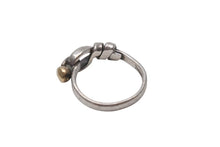 Load image into Gallery viewer, TIFFANY&amp;Co. ティファニー フックアンドアイ コンビ リング 指輪 K18 シルバー925 3g サイズ7号 美品 中古 4c073234