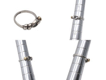 Load image into Gallery viewer, TIFFANY&amp;Co. ティファニー フックアンドアイ コンビ リング 指輪 K18 シルバー925 3g サイズ7号 美品 中古 4c073234