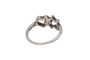 TIFFANY&Co. ティファニー スターアンドハート リング 指輪 K18 シルバー925 3g サイズ10号 美品 中古 4c073236