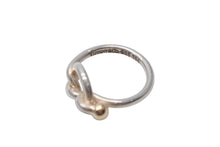 Load image into Gallery viewer, TIFFANY&amp;Co. ティファニー フックアンドアイ コンビ リング 指輪 K18 シルバー925 3g サイズ7号 美品 中古 4c073237
