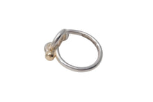 Load image into Gallery viewer, TIFFANY&amp;Co. ティファニー フックアンドアイ コンビ リング 指輪 K18 シルバー925 3g サイズ7号 美品 中古 4c073237