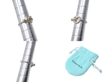Load image into Gallery viewer, TIFFANY&amp;Co. ティファニー フックアンドアイ コンビ リング 指輪 K18 シルバー925 3g サイズ7号 美品 中古 4c073237