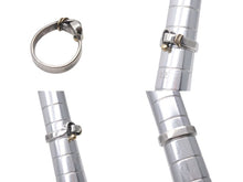Load image into Gallery viewer, TIFFANY&amp;Co. ティファニー フックアンドアイ コンビ リング 指輪 K18 シルバー925 4g サイズ7号 美品 中古 4c073238