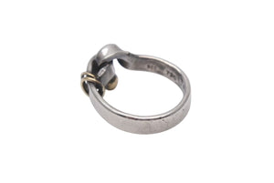 TIFFANY&Co. ティファニー フックアンドアイ コンビ リング 指輪 K18 シルバー925 4g サイズ7号 美品 中古 4c073238